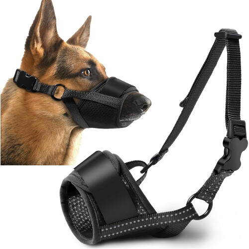 Soft Breathable Dog Muzzle for Large Breeds 1 Pack