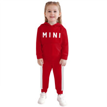 Kids Hoodie and Jogger Set Cotton Girls 6-24M Red