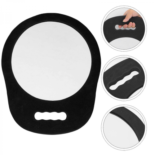 Salon Handheld Mirror Hairdressing Check Mirror Foams Frame Mirror Makeup Mirror 1