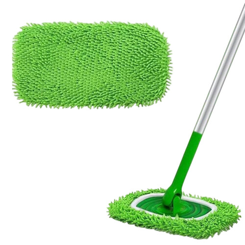 Microfiber Mop Pads Reusable 10x4.5 Inch Washable Dry Wet