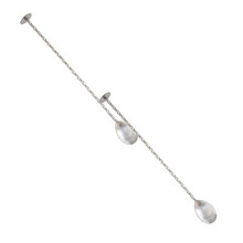3/2/1PCS Extra Long Stainless Steel Mixing Spoons Long Handle Stainless Steel Bar Mixing Stirring Spoon Spiral Pattern Bar Shaker Spoon