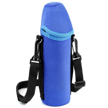 Insulated Neoprene Water Bottle Sling Bag – Compatible with Smartwater, Propel 20/24 fl oz, Blue
