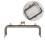 2Pcs Handmade Bag Purse Frame Metal Lock Dark Brown Clutch 2
