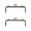2Pcs Handmade Bag Purse Frame Metal Lock Dark Brown Clutch 6