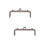 2Pcs Handmade Bag Purse Frame Metal Lock Dark Brown Clutch 8