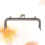 2Pcs Handmade Bag Purse Frame Metal Lock Dark Brown Clutch 9