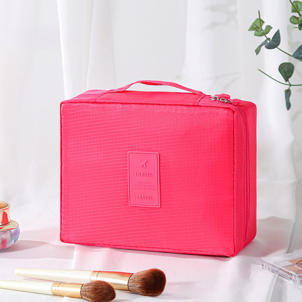 Under $5 Womens Makeup Bag, Large Capacity Waterproof Cosmetic Bag Toiletry Bag with Zipper for Travel