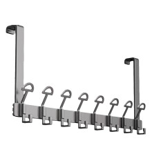 Heavy Duty Door Hanger Bracket with Rounded Top – Compatible with Over-the-Door Racks for Clothes, Towels, Hats, Coats