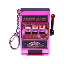 Fruit Slot Machine Keychain Toy – Plastic, 7cm