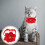 5Pcs Red Plush Dog Collar Adjustable Rhinestone Decorative Pet Collar 6