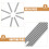 24Pcs Durable Metal Knitting Pins Silver Blocking Board Accessories 8
