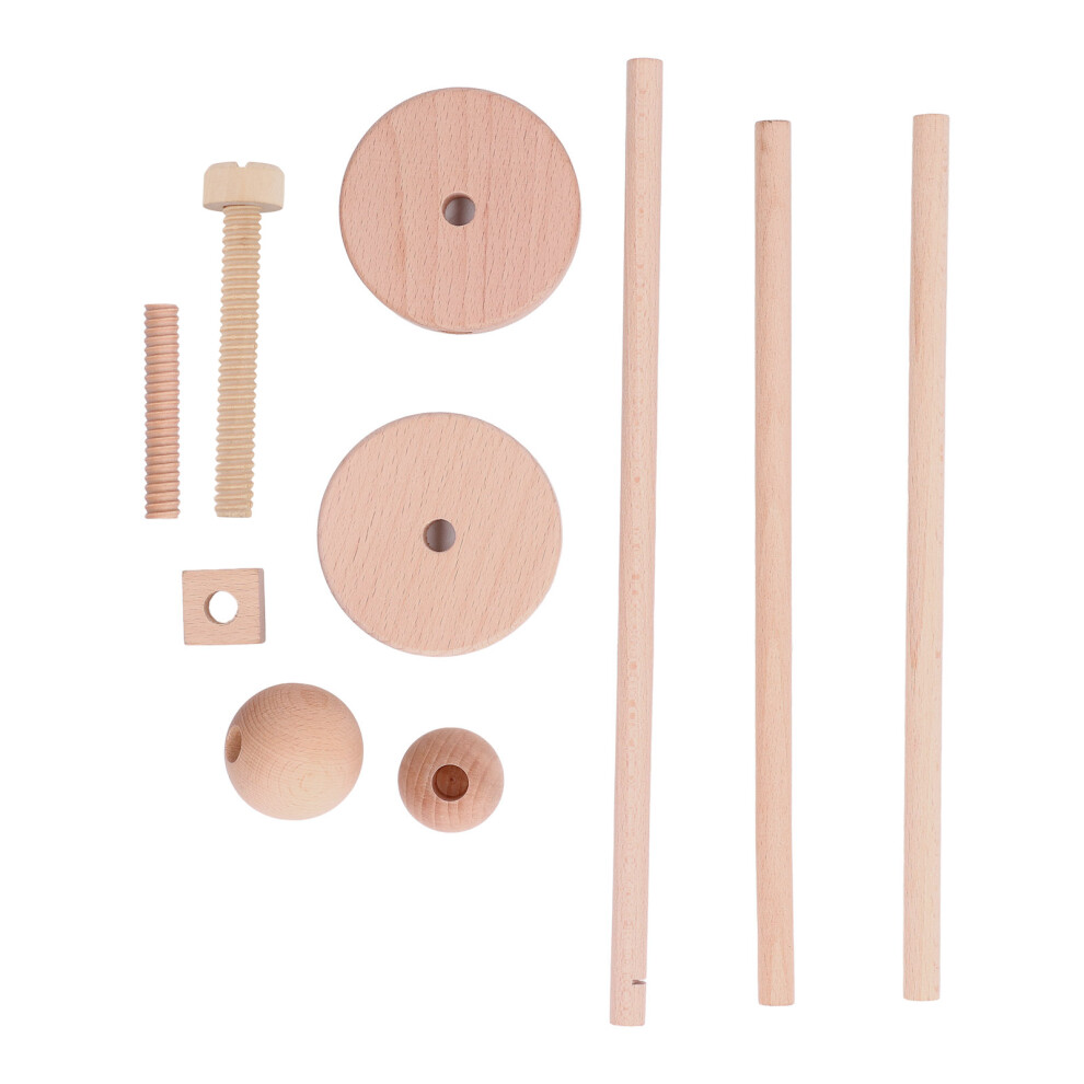 Eco-Friendly Wooden Crib Attachment, High Stability with Exquisite Workmanship, Natural Beech Wood Baby Mobile Hanger for Easy Assembly Nursery Decor