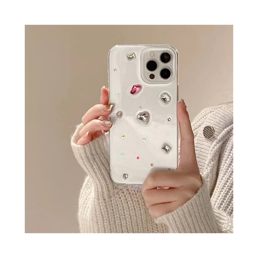 Ins Color Diamond Transparent Phone Case For Iphone 15Â11 962029111375