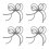 4Pcs Silver Pearl Bow Phone Charm Plastic Keychain Bowknot Accessories 5