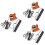 3Sets Lightweight Coffee Rabbit Harness and Leash with Rope 6
