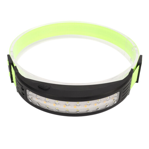 Linterna frontal de ajuste cómodo para iluminación de gran angular, LED recargable con sensor de movimiento, 1200 lúmenes y 10 horas de 2