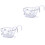 2Pcs White Iron Railing Bonsai Rack Durable Wall Hanging Flower Holder 3