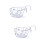 2Pcs White Iron Railing Bonsai Rack Durable Wall Hanging Flower Holder 7