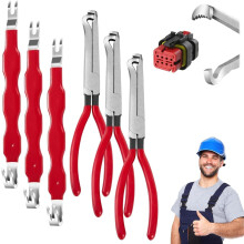 Auto Electrical Terminal Connector Separator Tool, Dual-Head Disconnect Pliers, Compatible with Most Vehicles