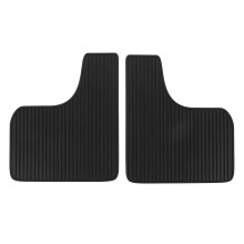 Rainy Weather Car Mud Flaps Black PVC 1 Pair 10.61X9.04X0.16In