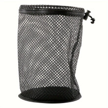 1pc Portable Golf Mesh Bag – Ball Holder for Travel, Camping, Fitness – Lightweight Drawstring Bag, 3 Sizes, Compatible with Golf Gear