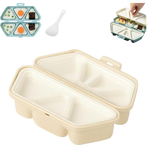 Onigiri Mold Triangle Sushi Maker Non-Stick Foldable 6-in-1