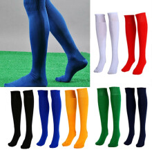 1 Pair Mens Sport Football Soccer Long Socks Knee High Sock Solid Casual Non-slip Socks