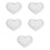 5Pièces Mini Chapeaux Décoratifs Blancs En Eva Pour DIY 6