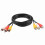 Prodlužovací kabel kompozitního audiovideo kabelu, adaptér 3RCA samec-samice 1