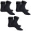 3Paires De Noires Confortables Anti-Usure 4