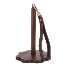Portable Walnut Wood Wrist Yarn Holder with Crossbody Strap