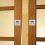 6Pcs Stainless Steel Square Door Pulls Silver Modern Closet Handles 4
