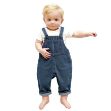 Stylish Denim Overalls for Little Ones - Versatile Casual Jumpsuit with Adjustable Straps, Soft Comfortable, Durable Playwear for Everyday Use