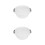 2Pcs Transparent Plastic Basin Multipurpose Hand Wash Foot Soaking 4