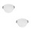2Pcs Transparent Plastic Basin Multipurpose Hand Wash Foot Soaking 7