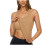 Damen-Tanktop mit integriertem BH, Khaki, Größe S 1