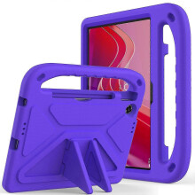 Lenovo Tab TB311FU Tablet Case with Adjustable Hand Grip & Kickstand, Shockproof EVA Cover - Purple