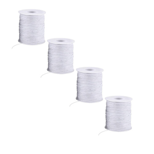 1mm Thick Elastic Thread For Handmade Bracelets Durable & Versatile For DIY Projects 4PCS