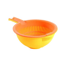 Passoire double avec bol et poignée, égouttoir de cuisine pour légumes, fruits, nouilles, baies