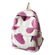 Niedlicher, flauschiger Kawaii-Plüschrucksack für Teenager – Ästhetischer Schulrucksack, passend zum koreanischen Stil, Herbst-/Winter-Nutzung