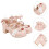 1Paire Rose Talon Élégantes Usage Varié 7