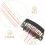 6Pièces Bandes Glitter Multicolores Tinsel Clips Résistants 5