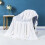Solid Color Fleece Throw Blanket, 40"x60", Soft & Cozy for Couch/Bed/Sofa – White 1