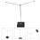 2Sets Compact Wear-Resistant Flag Base Set Desktop Meeting Flag Holder 10