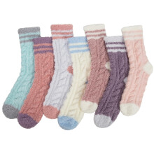 Dámské zimní chlupaté ponožky Cozy Fluffy Warm 7 párů
