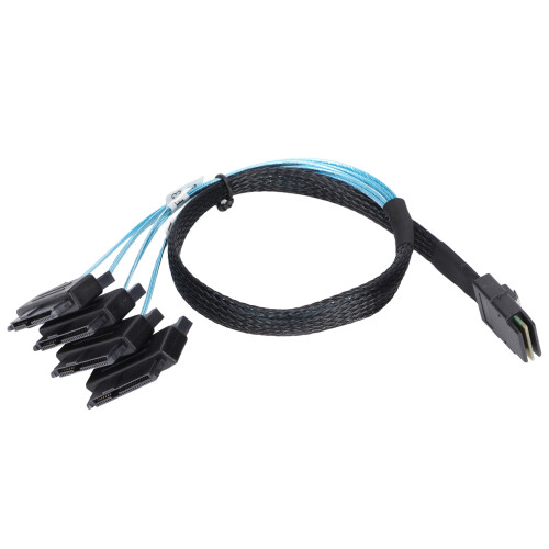 SATA Power Integration Cable, Mini SAS Controller Connectivity for RAID Controller Compatibility with6Gbps Throughput Support and Cable Management