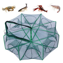 Foldable Fishing Trap Net Kit, 10-Hole Portable Bait Trap for Crab, Crayfish, Fish, Minnow & Shrimp – Compatible with Standard Gear