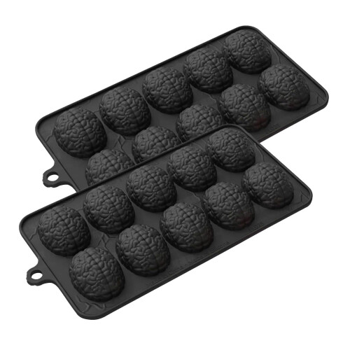 Skeleton Brain Silicone Mold 10-Cavity