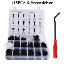 100-800pcs Universal Auto Fastener Clip Kit | ABS Trim Panel Retainers for Door Bumper Fender | with Removal Tools & Case (16 Sizes 5-10mm)