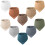 Muslin Baby Bibs 100% Cotton 10-Pack Solid Colors 1